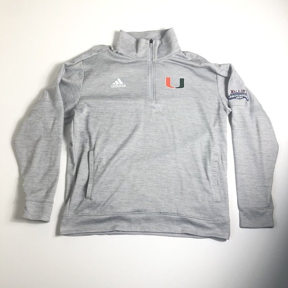 Adidas Gray Quarter Zip Pullover Sweater‎ | XLarge A55 - Picture 1 of 8
